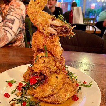 Nue - Tower of jumbo Chengdu Wings - Tapas/Small Plates Near Me - Seattle, Washington Nue - Tower of jumbo Chengdu Wings - Tapas/Small Plates Near Me - Seattle, Washington
