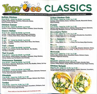 Menu photo 2 Yogybee Northvale Northvale, NJ