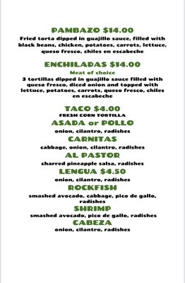 Menu photo 3 EL Mas Chingon Portland, OR