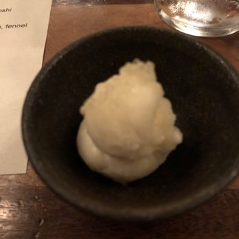 Uchi Dallas - Pear cardamom sorbet with finger lime - Japanese Near Me - Dallas, Texas Uchi Dallas - Pear cardamom sorbet with finger lime - Japanese Near Me - Dallas, Texas