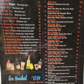 Captain Crawfish - Drink menu - Seafood Near Me - Humble, Texas
