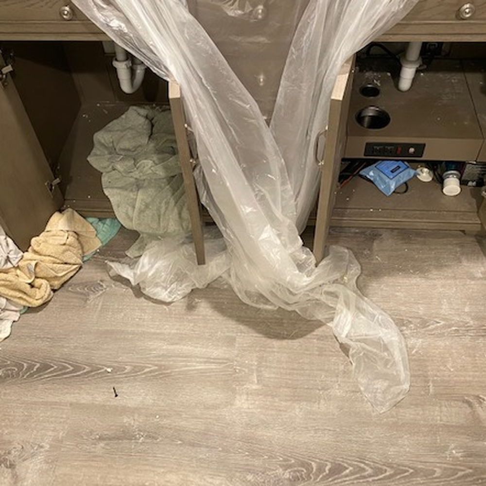 Repipe Specialists - bathroom just left screws everywhere - Plumbing Near Me Repipe Specialists - bathroom just left screws everywhere - Plumbing Near Me