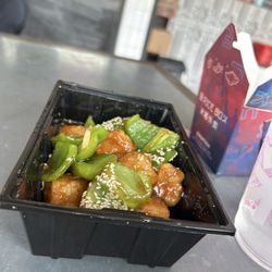 The Rice Box - Sesame Tofu, really good!