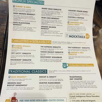 Another Broken Egg Cafe - Menu 3.2.25 - Cafes Near Me - Lake Mary, Florida