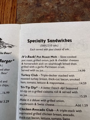 Menu photo 1 Black Bear Diner San Rafael San Rafael, CA