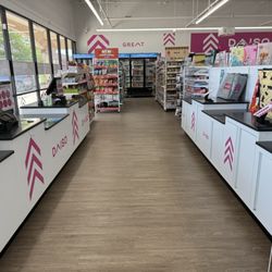 An atypically quiet moment at the checkout counters.
