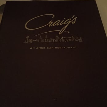 Craig's - Menu - American Near Me - West Hollywood, California
