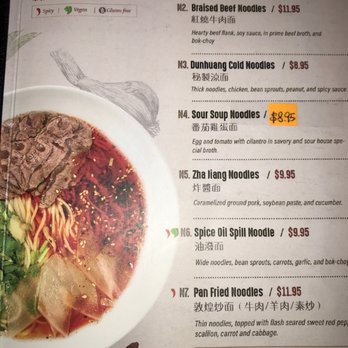 Dunhuang - Menu - Noodles - Chinese Near Me - Edison, New Jersey