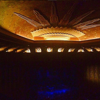 The Wiltern - Beautiful sunburst design on ceiling. - Music Venues Near Me - Los Angeles, California
