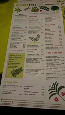Menu photo 8 Wondertree Horley, WSX Menu photo 8 Wondertree Horley, WSX