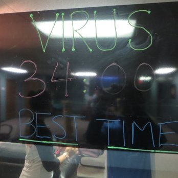 Amazing Escape - We, Team Bad Math, set a new record for the Virus room by solving it in 34 minutes flat! - Escape Games Near Me - Norcross, Georgia