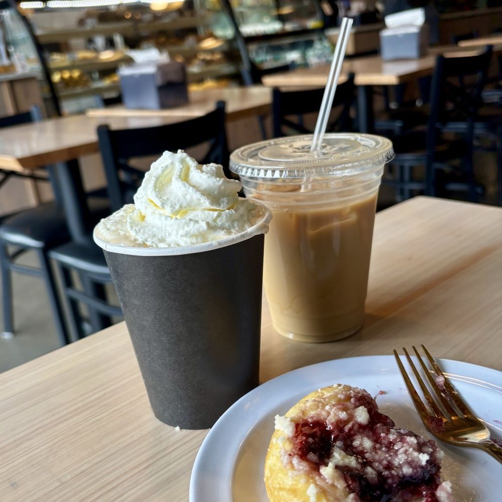 Rabbit Hole Eatery and Coffee - White chocolate mocha, cold brew & a blackberry pastry - Coffee & Tea Near Me - Battle Ground, Washington