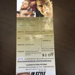 Pamphlet with pricing