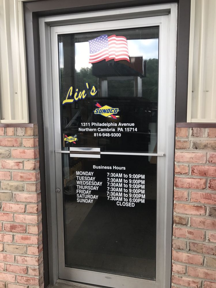 LIN’S SUNOCO Updated October 2024 1311 Philadelphia Ave Rt 219