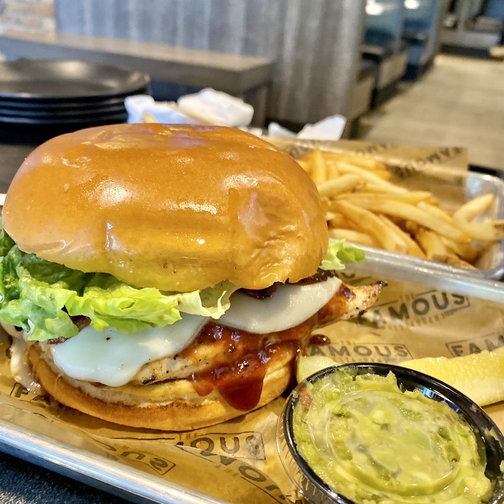 The Famous Restaurant - Barbecue grilled chicken sandwich - Sports Bars Near Me - Centerville, Ohio The Famous Restaurant - Barbecue grilled chicken sandwich - Sports Bars Near Me - Centerville, Ohio