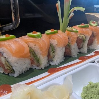 Niko Sushi Chefs - MR LA HABRA ROLL ASK FOR HABANERO SLICES ON TOP - Sushi Bars Near Me - La Habra, California Niko Sushi Chefs - MR LA HABRA ROLL ASK FOR HABANERO SLICES ON TOP - Sushi Bars Near Me - La Habra, California