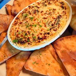 The Pony and The Boat - Crab dip and pita chips