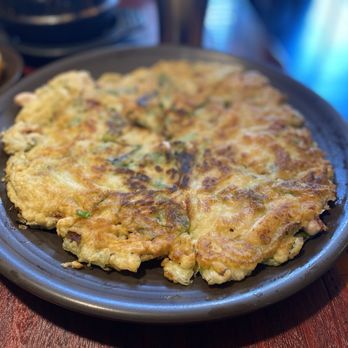 Tofu Kitchen - Scallion Seafood Pancake (large) - Korean Near Me - Johns Creek, Georgia