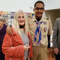 Ace That Test - My student and me, Susan Merrill, at his Eagle Scout ceremony.