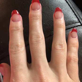 Exclusive Nails - why is the index fingernail so crooked?! and you can see the fake nail in the clear on the pinky nail. - Nail Salons Near Me - Glasgow, Kentucky Exclusive Nails - why is the index fingernail so crooked?! and you can see the fake nail in the clear on the pinky nail. - Nail Salons Near Me - Glasgow, Kentucky