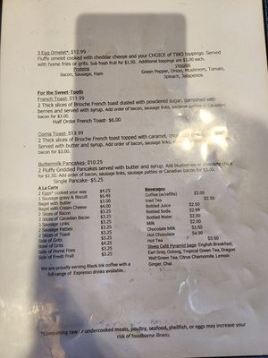Menu photo 2 Brewed Awakening Georgetown, SC