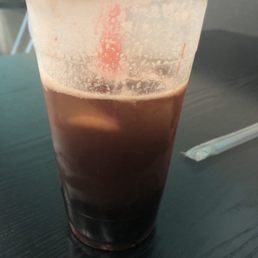 Strawberry bubble tea. Looks like regular tea, it should be more of a pink look.