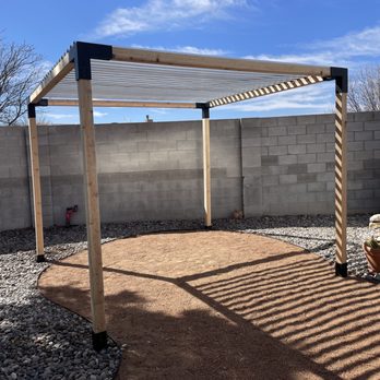 Extra Mile Builders - Built a partial shade gazebo in backyard - General Contractors Near Me