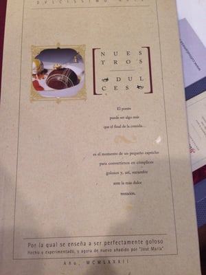 Menu photo 8 Meson de Jose Maria Segovia, SG Menu photo 8 Meson de Jose Maria Segovia, SG