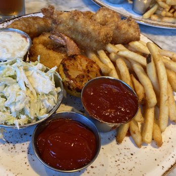 Bluewater Grill - Fishermans Platter - Seafood Near Me - Santa Barbara, California Bluewater Grill - Fishermans Platter - Seafood Near Me - Santa Barbara, California