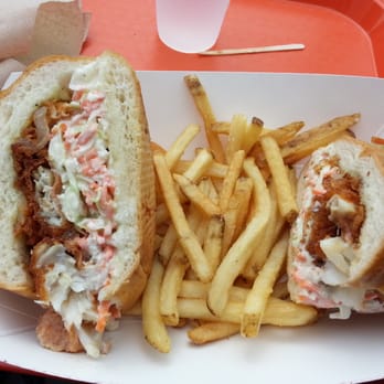 Chowder Hut - Spicy fish sandwich! - Seafood Near Me - San Francisco, California