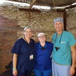 Hartville Family Dentistry - Dr Rachel Bright (center) and colleagues on a recent mission trip to serve in Nicaragua