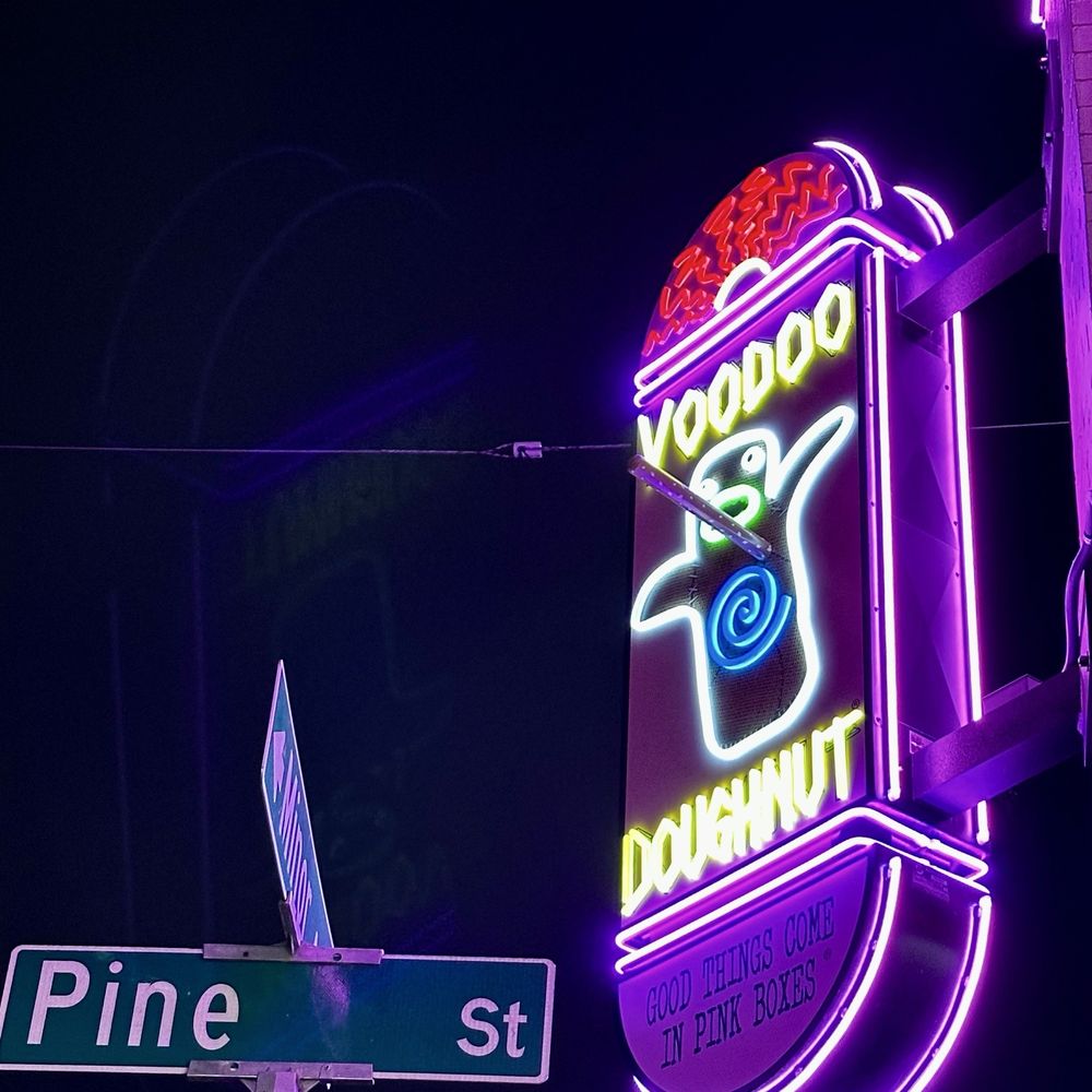Voodoo Doughnut - Outside sign - Donuts Near Me - Seattle, Washington Voodoo Doughnut - Outside sign - Donuts Near Me - Seattle, Washington