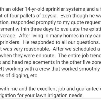 Dependable Rain Irrigation - My review of Dependable Rain Irrigation for work done on Aug 26, 2020. - Irrigation Near Me - Grovetown, Georgia Dependable Rain Irrigation - My review of Dependable Rain Irrigation for work done on Aug 26, 2020. - Irrigation Near Me - Grovetown, Georgia