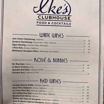 Ike's Clubhouse - Beverage menu - New American Near Me - Saint Paul, Minnesota Ike's Clubhouse - Beverage menu - New American Near Me - Saint Paul, Minnesota