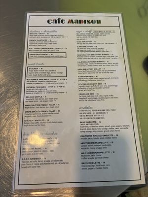 Menu photo 1 Cafe Madison Albany, NY Menu photo 1 Cafe Madison Albany, NY