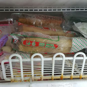Hung Phat Grocery - Frozen food section: Frozen coconut milk, dough fritter, fish paste, crab stick, etc.. - International Grocery Near Me - Silver Spring, Maryland