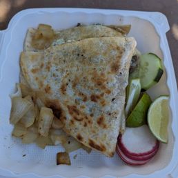 Deluxe quesadilla. Deluxe quesadilla.