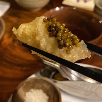 M Tempura - AGEMONO (FRIED) Tempura of pink prawn, shiitake mushroom, *scallop w/ caviar. - Japanese Near Me - Durham, North Carolina M Tempura - AGEMONO (FRIED) Tempura of pink prawn, shiitake mushroom, *scallop w/ caviar. - Japanese Near Me - Durham, North Carolina