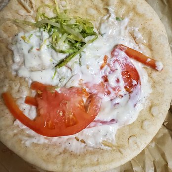 Arbys - Ordered 2 gyros no sauce. This is the pita had to wash the meat to get the overload of sauce I didn't want or order. Who sauces twice? - Fast Food Near Me - Conroe, Texas