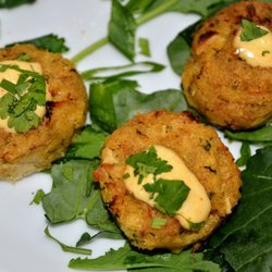 F&B Fine Catering - Crab Bites accompanied with a Chipotle Sauce