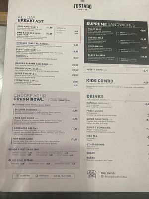 Menu photo 2 Tostado Cafe Club Miami, FL