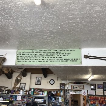 Eagle Guest Ranch - This is inside the store. Funny! - Cafes Near Me - Datil, New Mexico