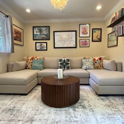 Florida Double Chaise Sectional in Delray Sand