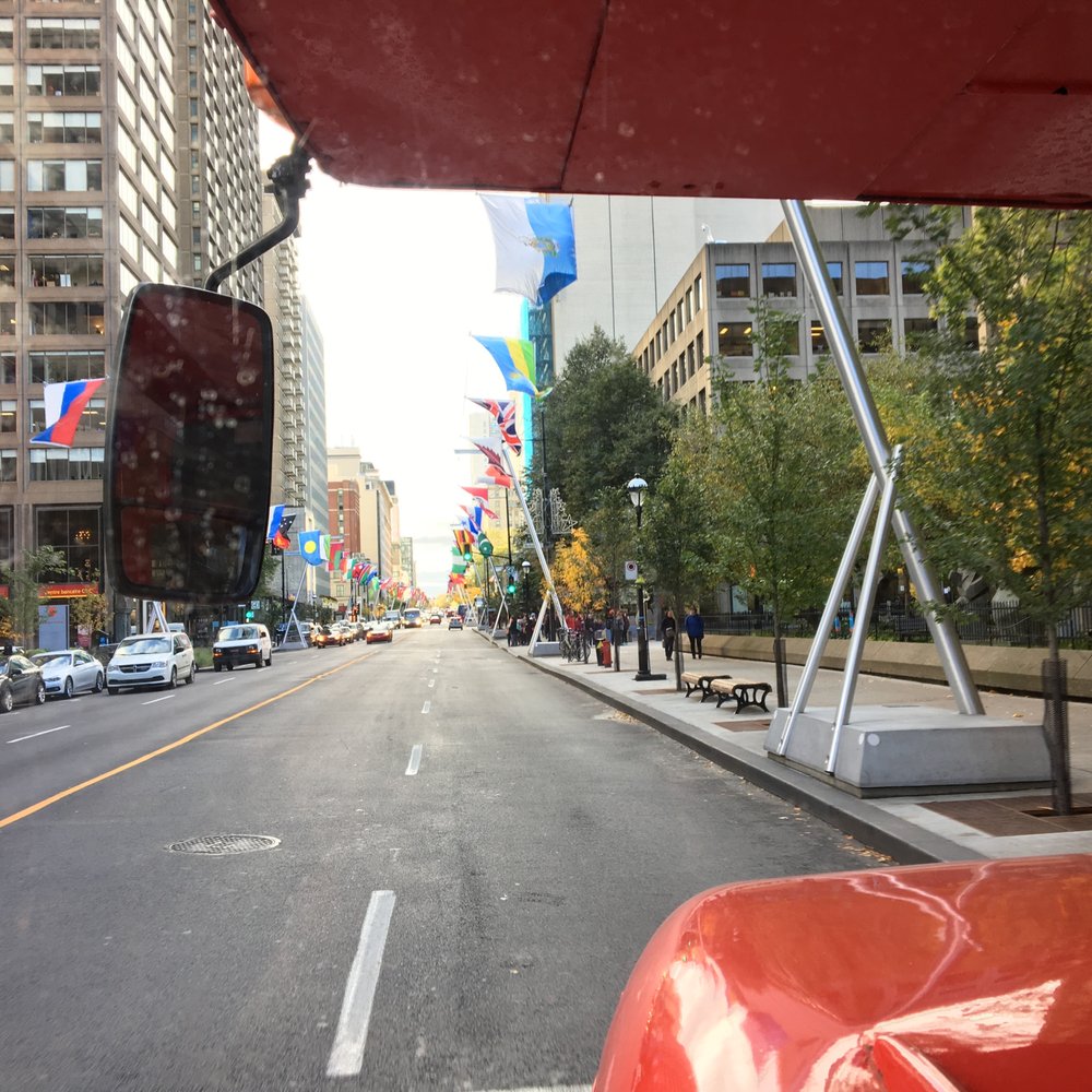Gray Line Montreal - Get the front seat on the bottom level and this is your view=unobstructed! - Tours Near Me - Montreal, Quebec