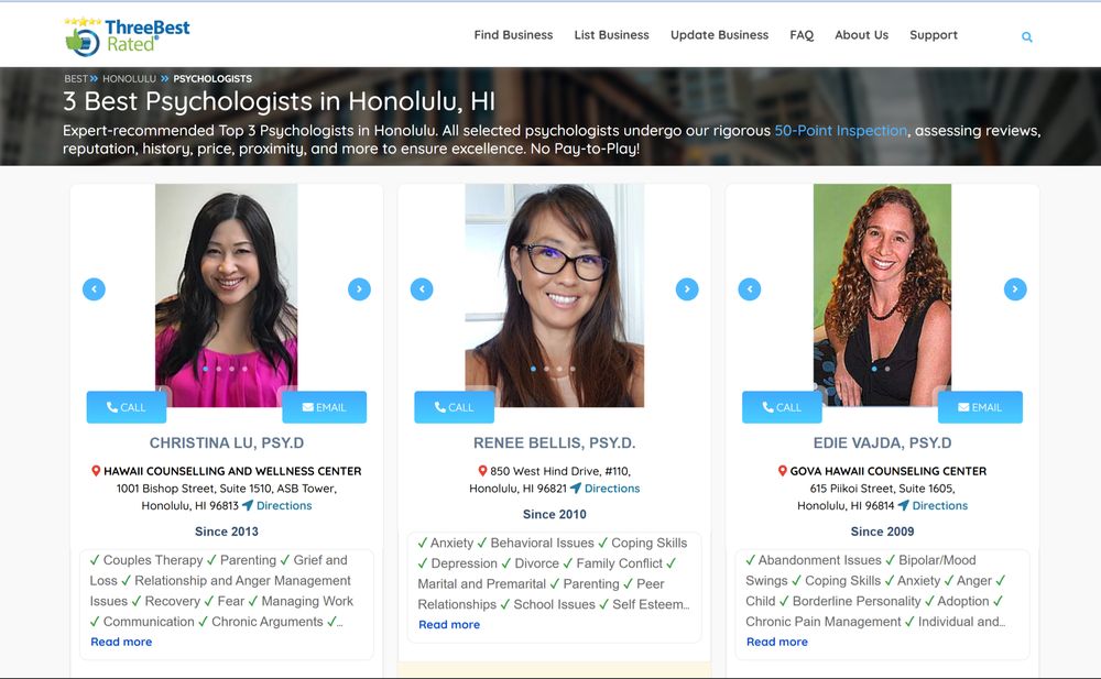 Renee Bellis, PsyD - grief counselor in Honolulu, HI