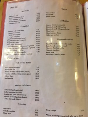 Menu photo 1 Ai Cesendeli Venezia, VE