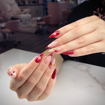 Pinkluxe Nail Bar - Set done by Hayden - Nail Salons Near Me - Huntington Beach, California Pinkluxe Nail Bar - Set done by Hayden - Nail Salons Near Me - Huntington Beach, California