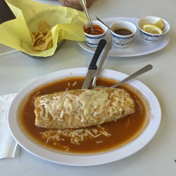 El Vaquerito Restaurant - Wet burrito - Mexican Near Me - Alhambra, California