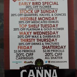 The Canna Shoppe - Daily Deals card