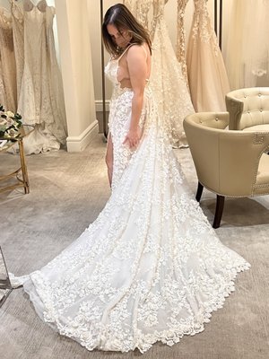 【Magnolia White】ウェディングベール Vera Wang - ロングベール 3m マグノリアホワイト購入 半値以下
